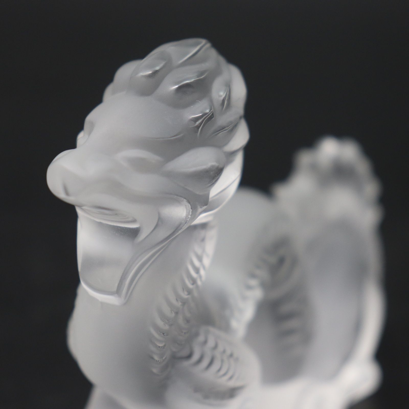 IT2NTXT8TAIC 未使用 保管品 LALIQUE ラリック ドラゴン 小 ガラス