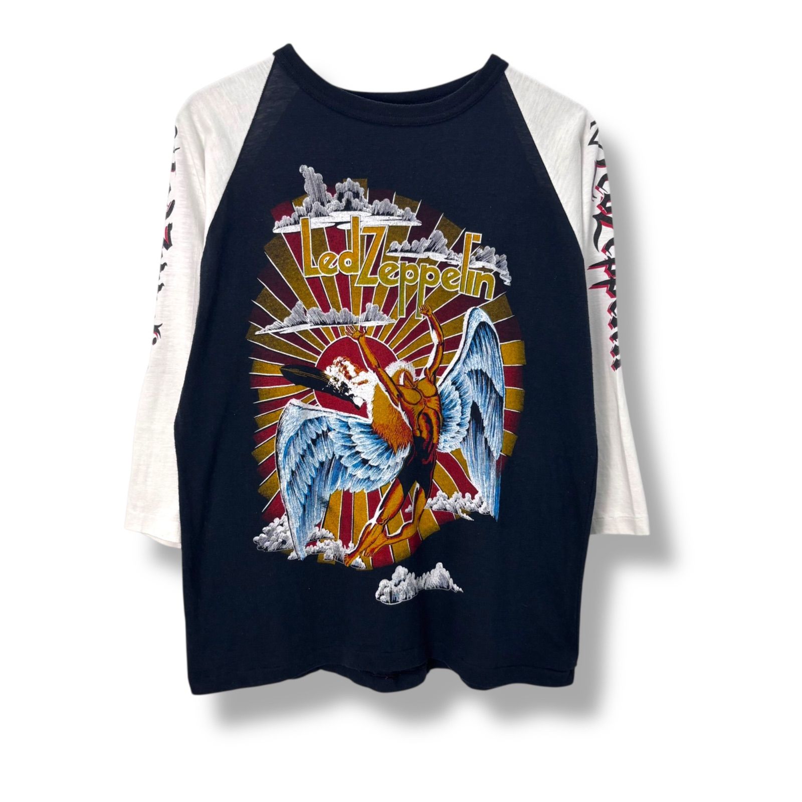 Super Special】 80s Led Zeppelin 3/4 Sleeve Band T-Shirt 80年代 