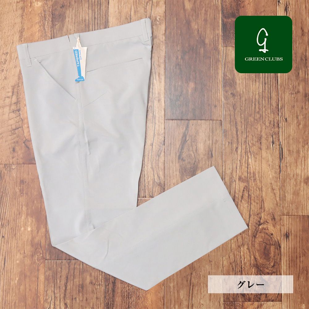 春夏|GREENCLUBS|94cm|ゴルフ パンツ ストレッチ ウエスト伸縮 Dカン付き メンズ 紳士 グリーンクラブ |グレー|kt108|