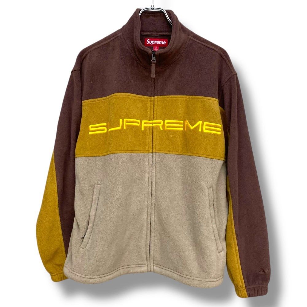 SUPREME 23AW POLARTEC ZIP JACKET Mサイズ ブラウン イエロー - メルカリ