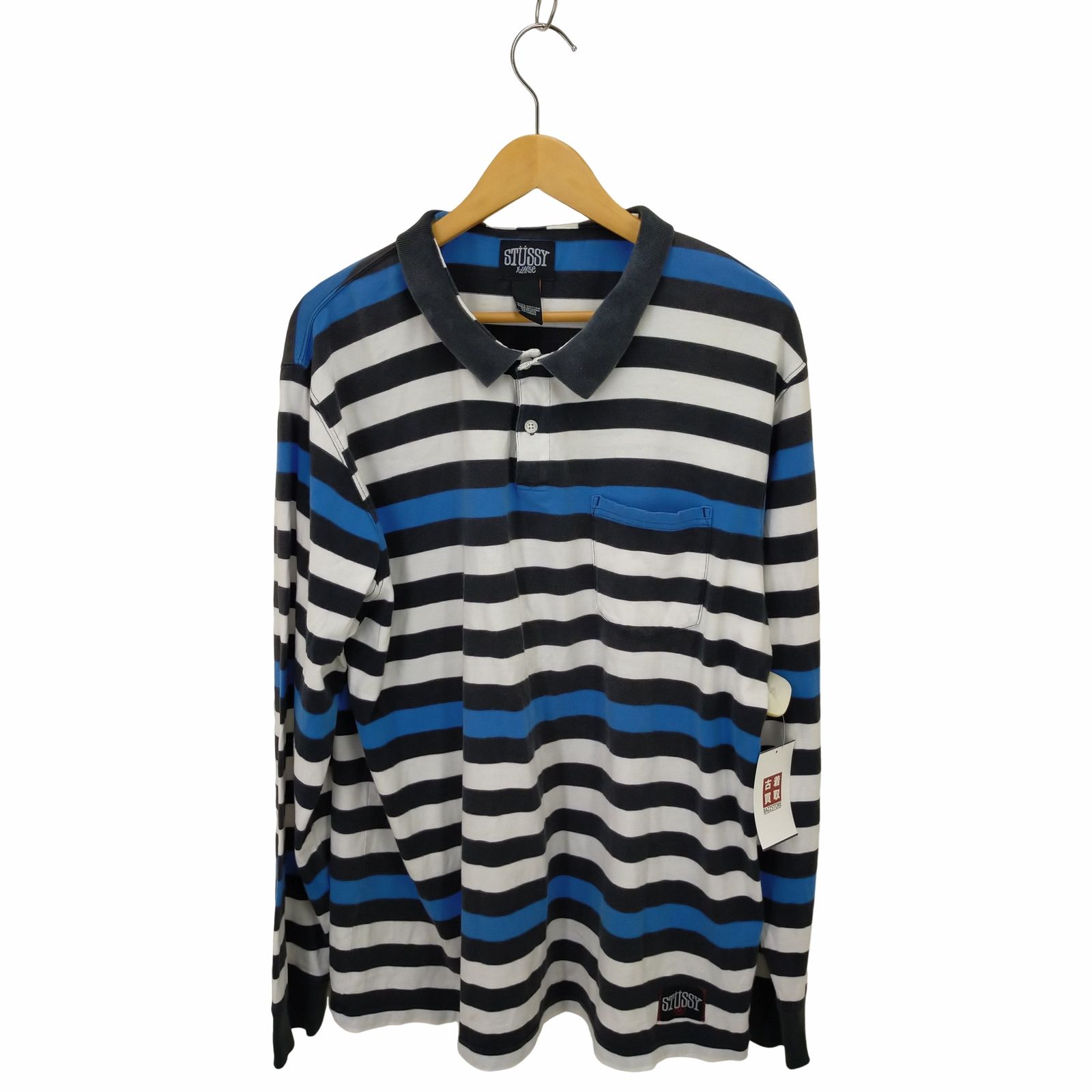 ステューシー Stussy マルチボーダーポロシャツ メンズ  XL