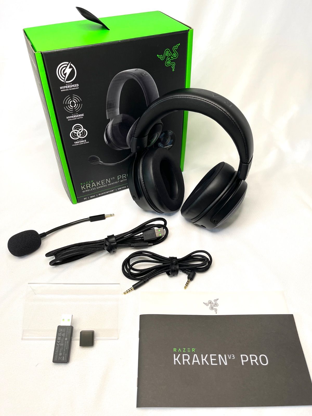 Razer Kraken V3 Pro ワイヤレス ゲーミングヘッドセット RZ04-03460100-R3M1
