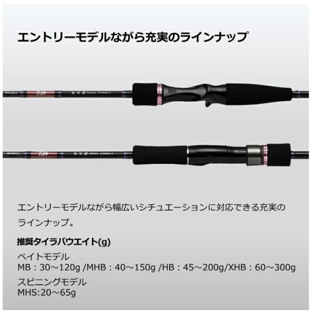 ダイワ 紅牙X 69HB タイラバロッド ダイワ 22紅牙X 69HB-S / タイラバ | 釣具 釣り フィッシング 【公式通販】