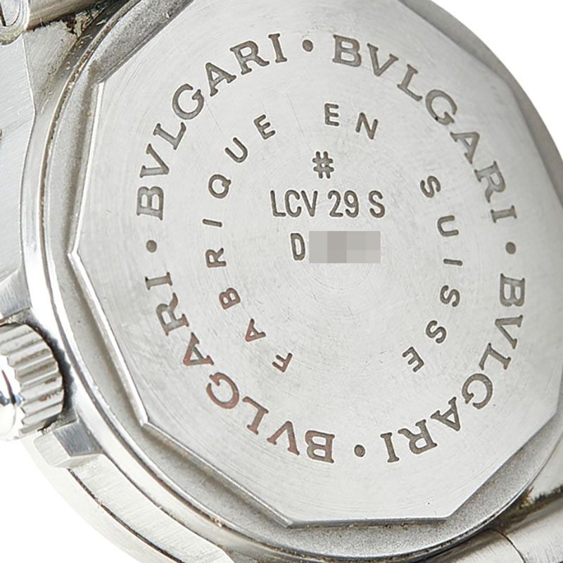 ブルガリ BVLGARI LCV29S ディアゴノ 11Pダイヤ 自動巻き レディース  