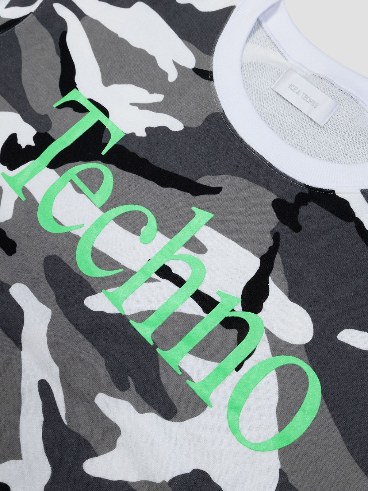 ICE & TECHNO (アイス アンド テクノ) TECHNO CAMO SWEATSHIRT (WHITE