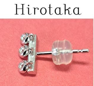 Hirotaka ヒロタカ ダイヤモンドMarakesh 3PピアスFK20HDE 片耳用 箱無し