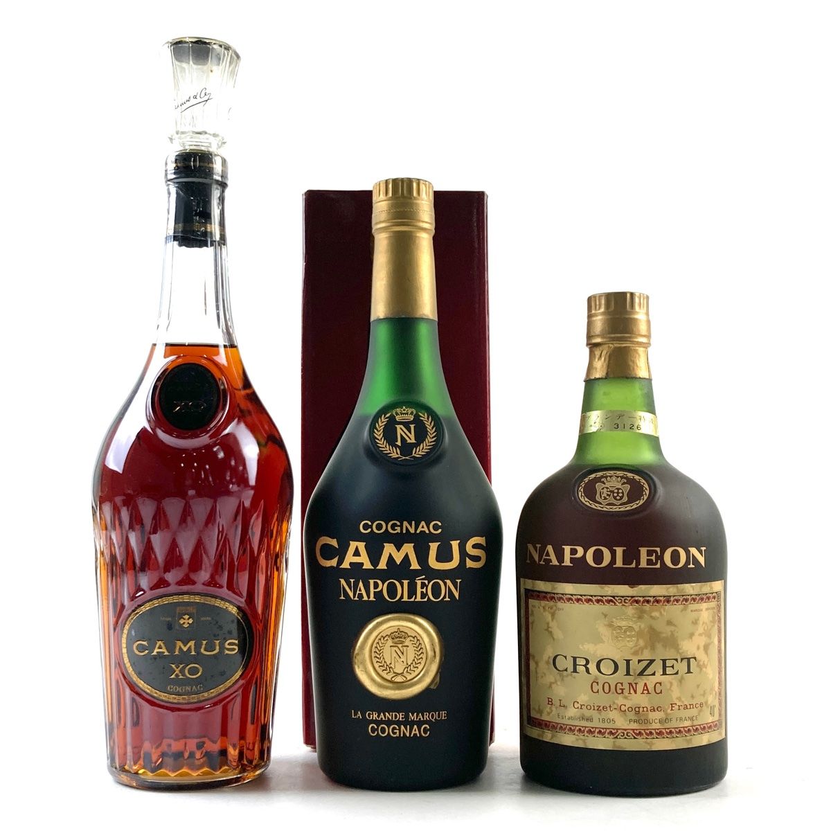 3本 カミュ クロアーゼ コニャック 3本 カミュ クロアーゼ コニャック 700ml ブランデー セット