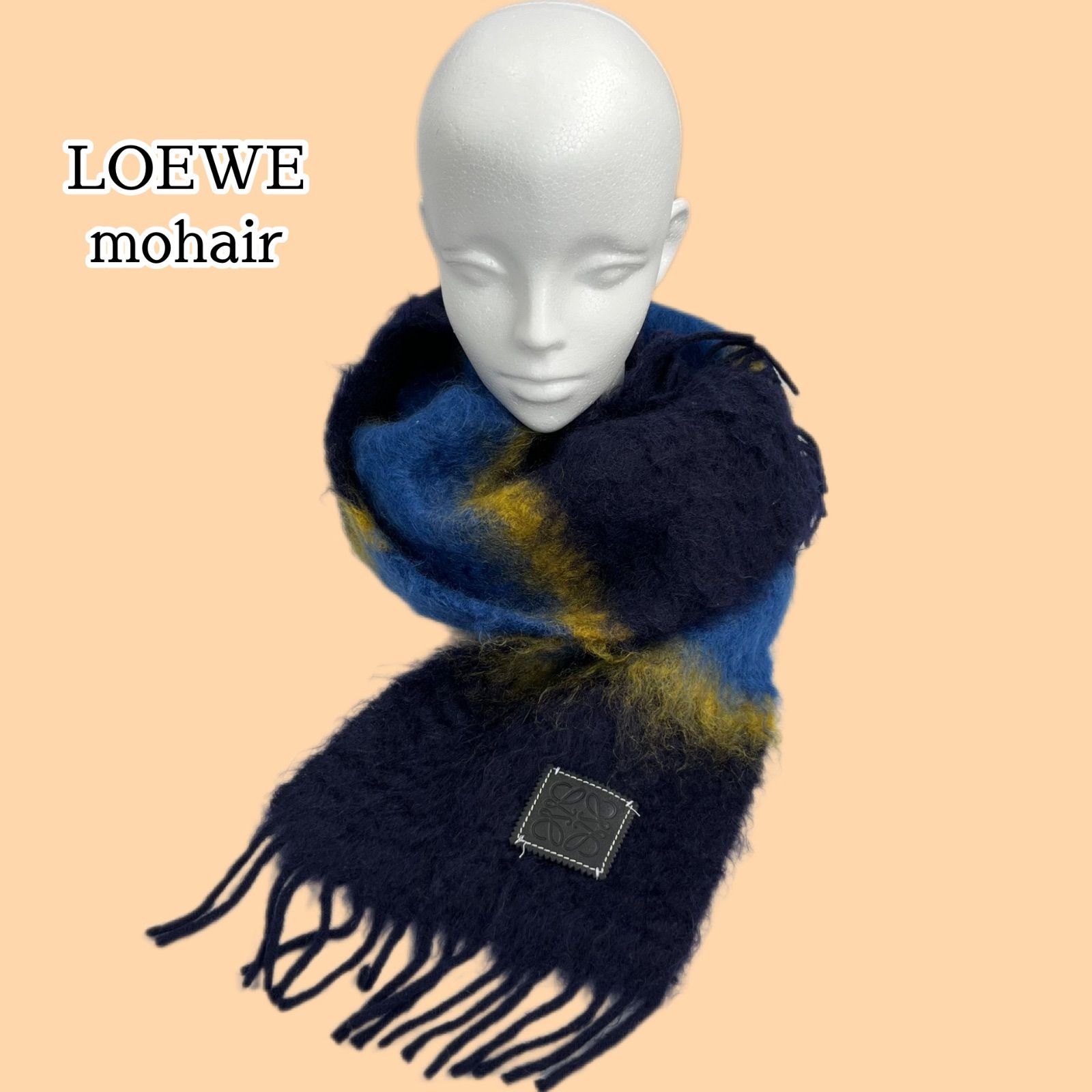 LOEWE ロエベ マフラー モヘア&ウール マルチカラー メンズ レディース モヘア 中古品 - メルカリ