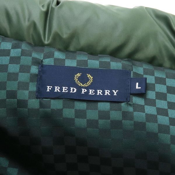 ✨️美品✨️FRED PERRY オリーブ ダウンベスト ばつ フレッドペリー ダウンベスト 緑 L ユニセックス - メルカリ