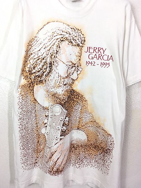 古着 90s USA製 Jerry Garcia 追悼 アート サイケデリック ロック T ...