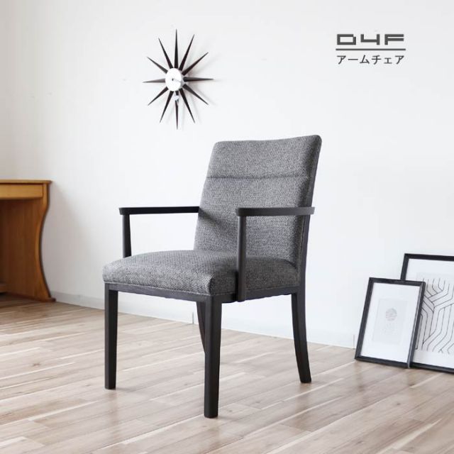 新品未使用　グレー ファブリックアームチェア　韓国インテリア 新品未使用グレー ファブリックアームチェア韓国インテリア