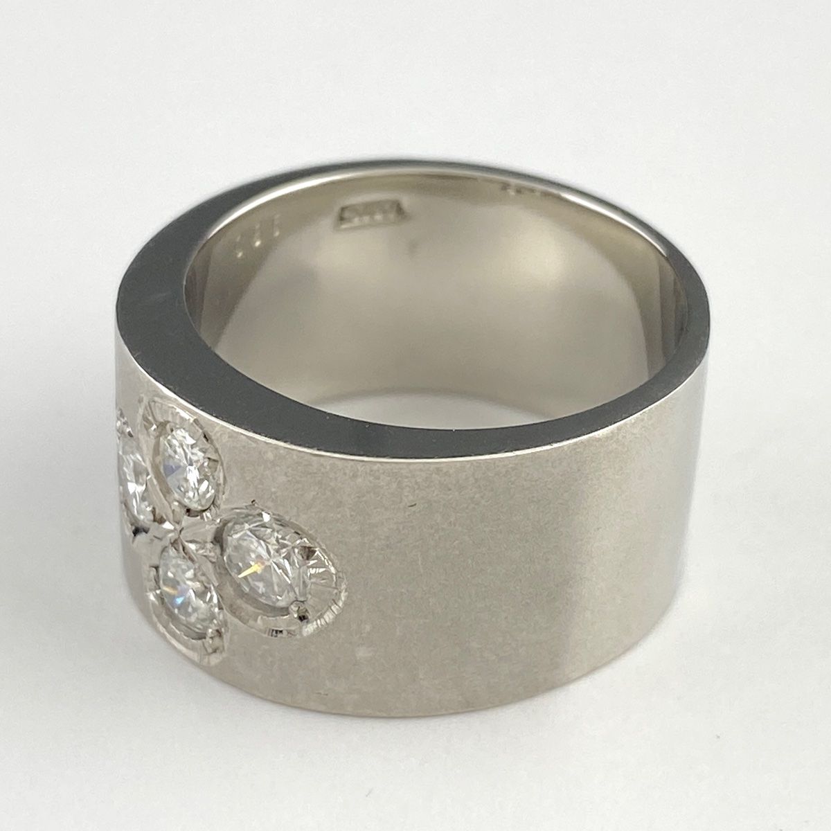 メレダイヤ デザインリング プラチナ 指輪 リング 19号 Pt850 