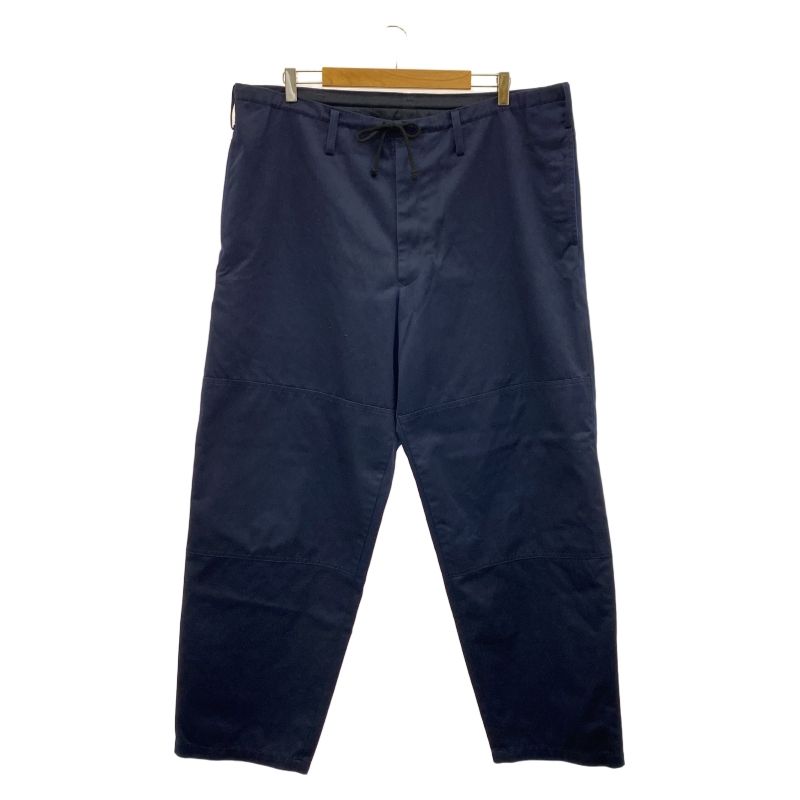 Yohji Yamamoto POUR HOMME ウエストポイント フロントパネル ストリングパンツ ダブルニー 3 ネイビー ヨウジヤマモト 10