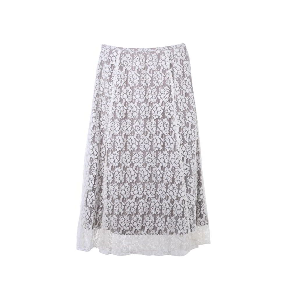 IENA フレア フラワー レーススカート 38 ホワイト イエナ - メルカリ 