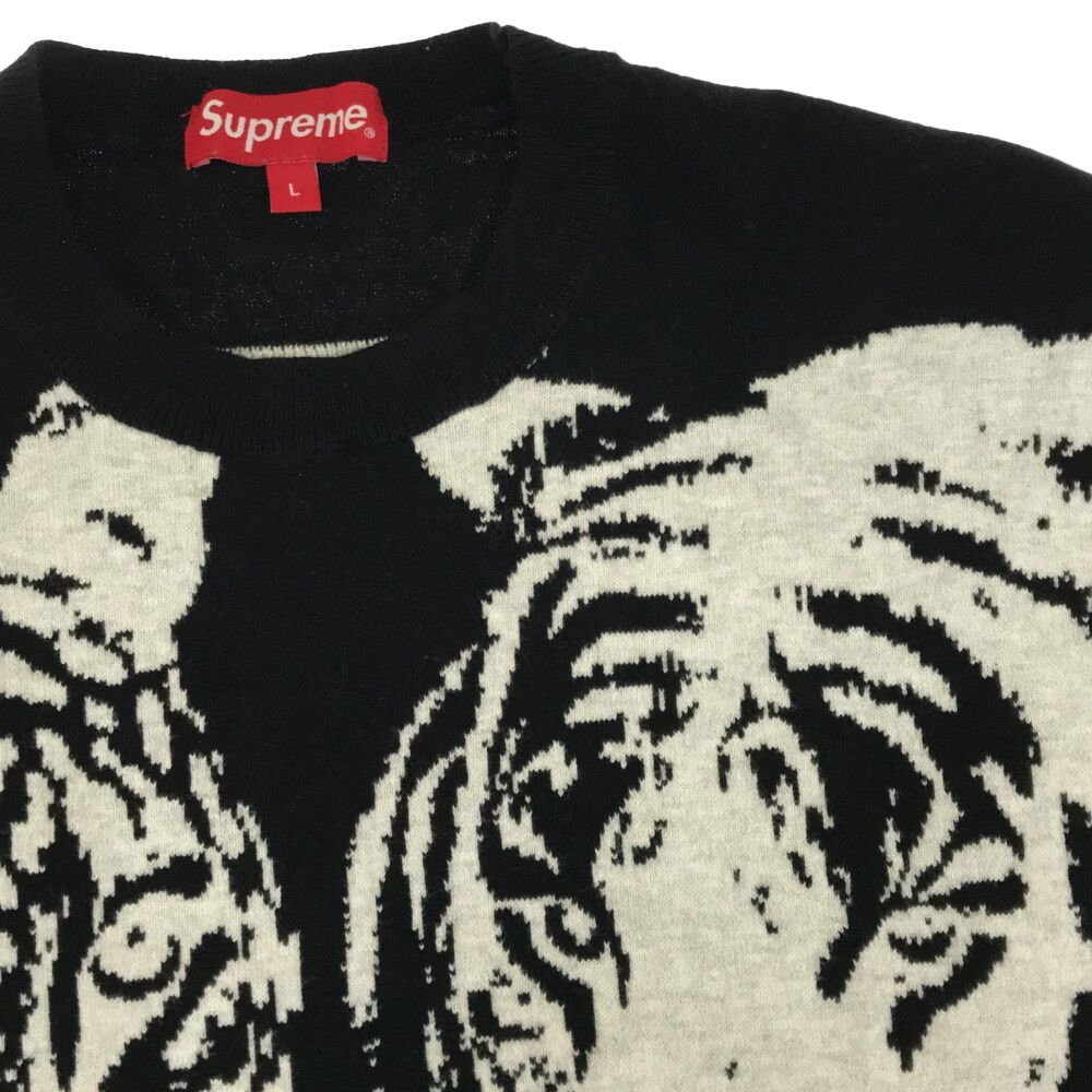 SUPREME (シュプリーム) 23SS Big Cats Jacquard L/S Top ビッグ