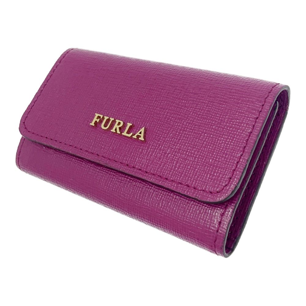 中古】Furla フルラ レザー バビロン 6連 キーケース レディース