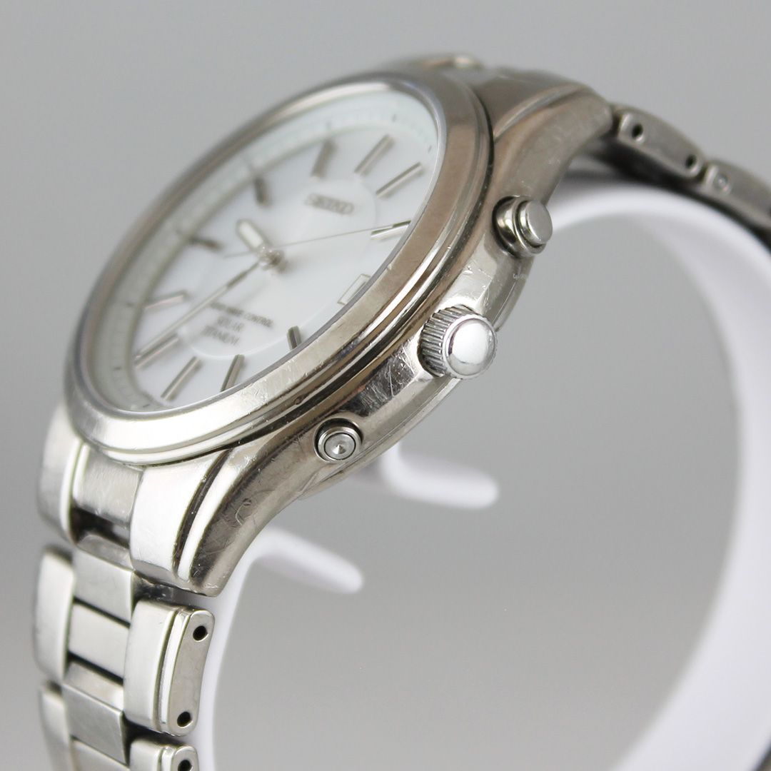 【稼動品】SEIKO 電波ソーラー メンズ チタン7B22-0AD0 楽天市場】SEIKO セイコー 7B22-0AD0 ソーラー電波時計 腕時計