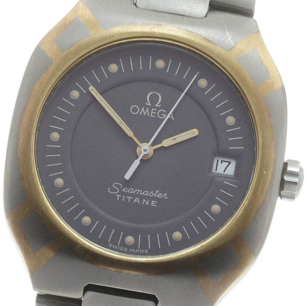 オメガ OMEGA シーマスター ポラリス デイト クォーツ メンズ_886382