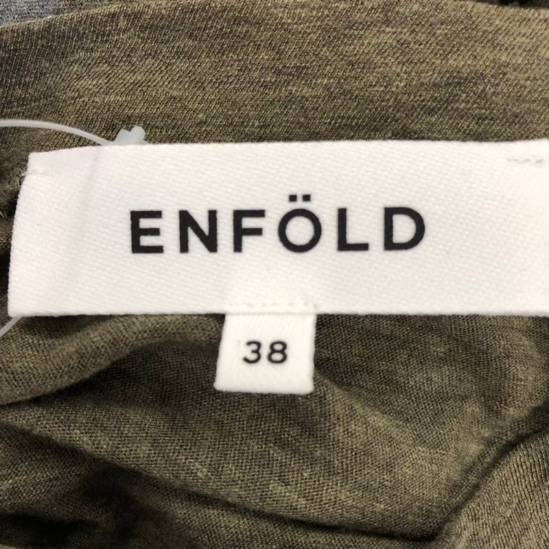 エンフォルド ENFOLD カットソー 長袖 綿100％ 重ね着風 切り替え
