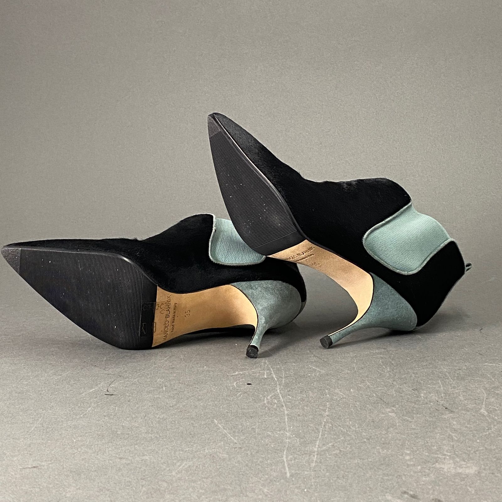 23L6 イタリア製 MANOLO BLAHNIK マノロ ブラニク ショートブーツ 35 