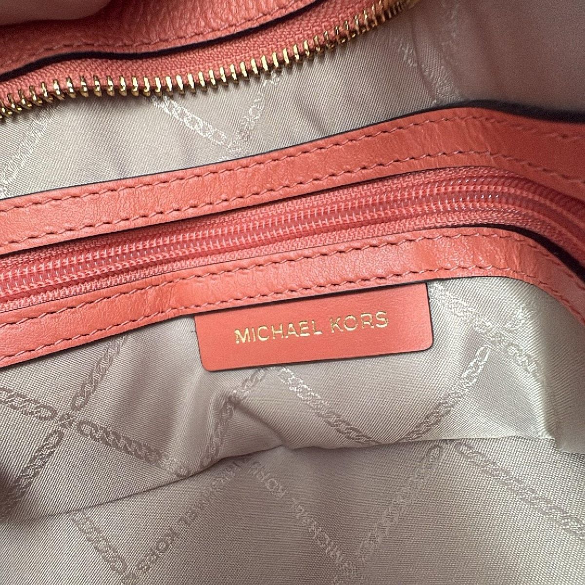 MICHAEL KORS マイケルコース ショルダーバッグ - オレンジ レザー DECORATOM_COM_BR