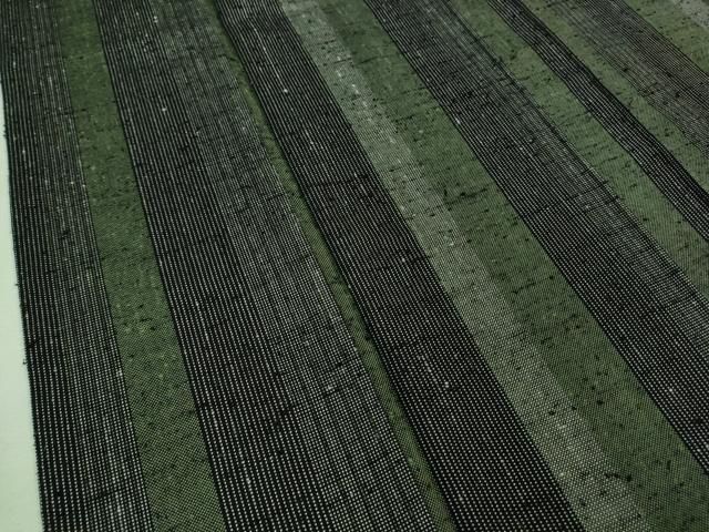 平和屋本店□希少 ざざんざ織 伊兵衛織 単衣 間道 逸品 DZAA7254kh5