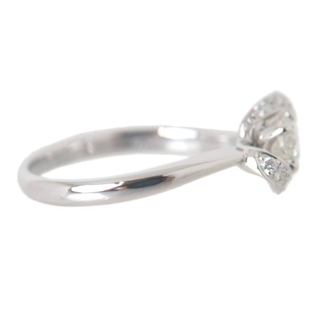 Pt900 プラチナ ダイヤ デザイン リング 指輪 0.322ct 0.10ct 15