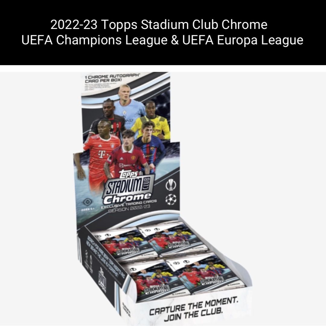 新品 未開封ボックス】2022-23 Topps Stadium Club Chrome UEFA 