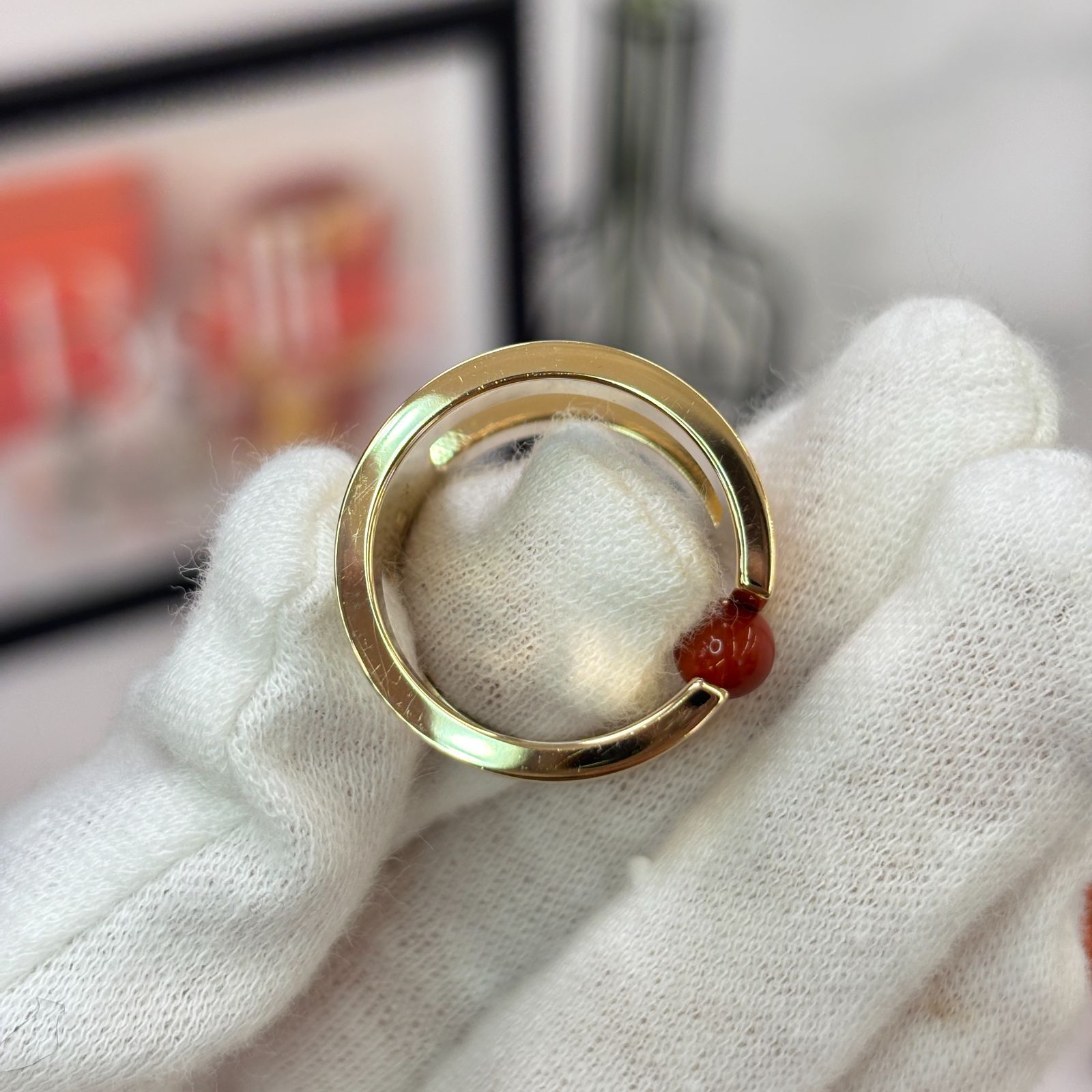 ⭐︎専用です⭐︎エルメス　スカーフリング　Hぺルル HERMES 【新品未使用】エルメス Hペルル スカーフリング パーマ