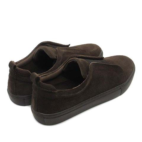 人気完売　CROWN × BEAMS 別注スエード　極美品　ブラウン　サイズ8 ビームス BEAMS エラスティック スリッポン スエード スニーカー
