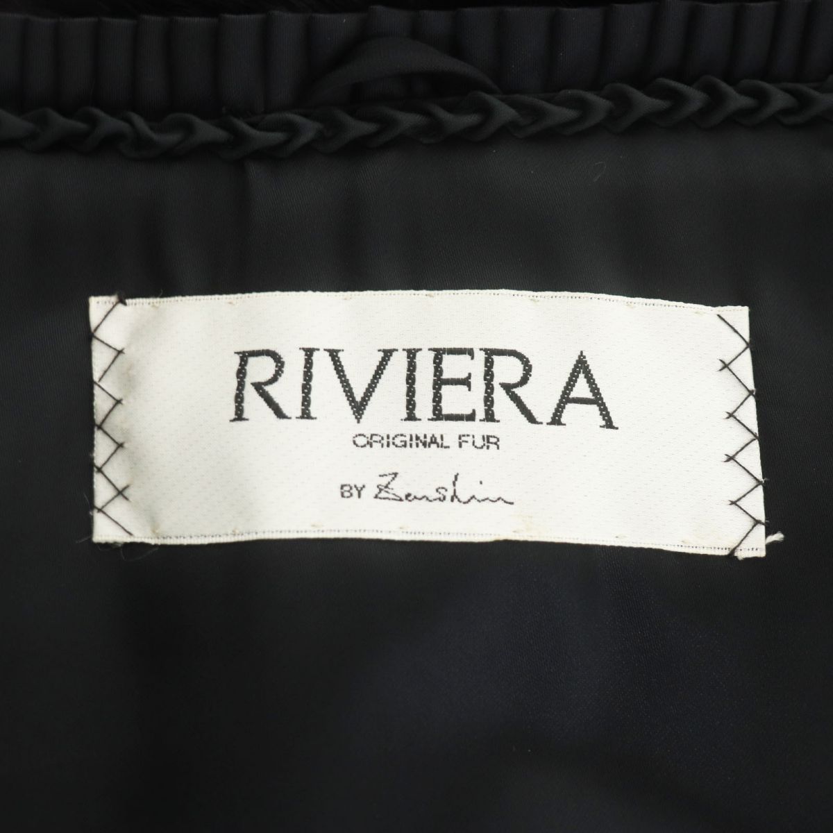 毛並み極美品☆RIVIERA MINK ミンク 本毛皮コート ダークブラウン １１