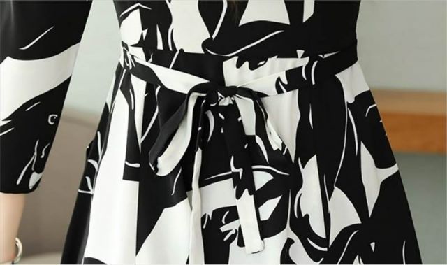 カシュクール ワンピース 膝下 ミモレ ミモレ丈 ミディアム丈 袖あり 7