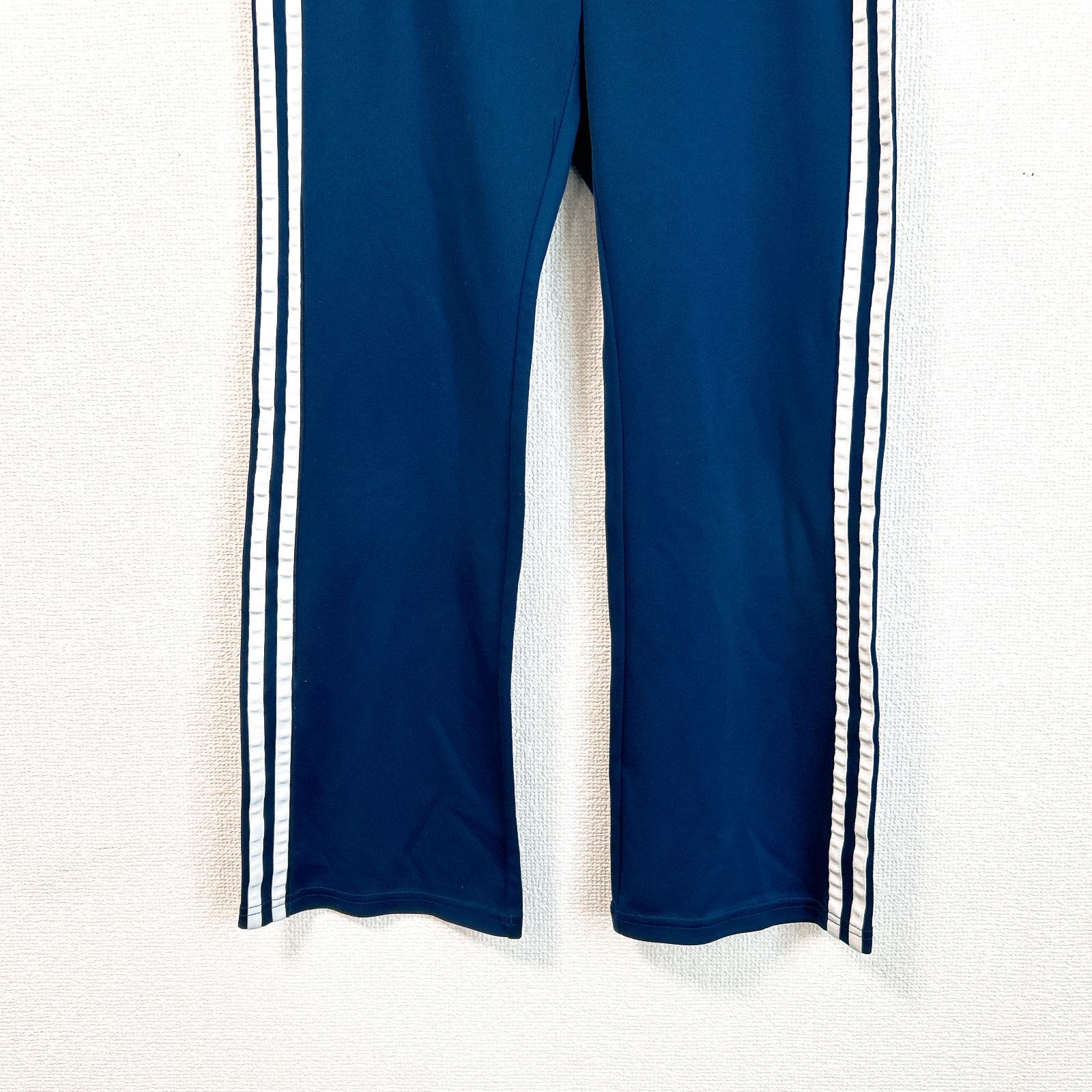 90s adidas ネイビー トラックパンツ 90s adidasアディダス トレフォイル ロゴ刺繍 トラックパンツ 黒