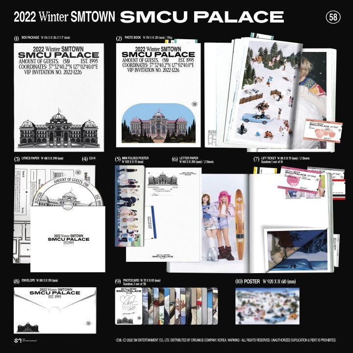 2022　SMCU　コリタメドットコム　メルカリ　Winter　PALACE【PALACE　SMTOWN　Ver.】