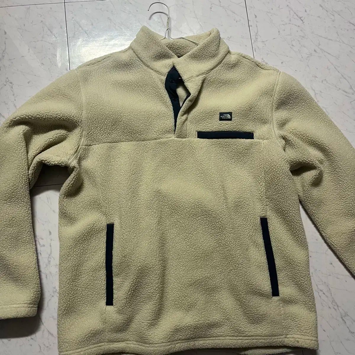 THE NORTH FACE アイボリー フリース プルオーバー アノラック