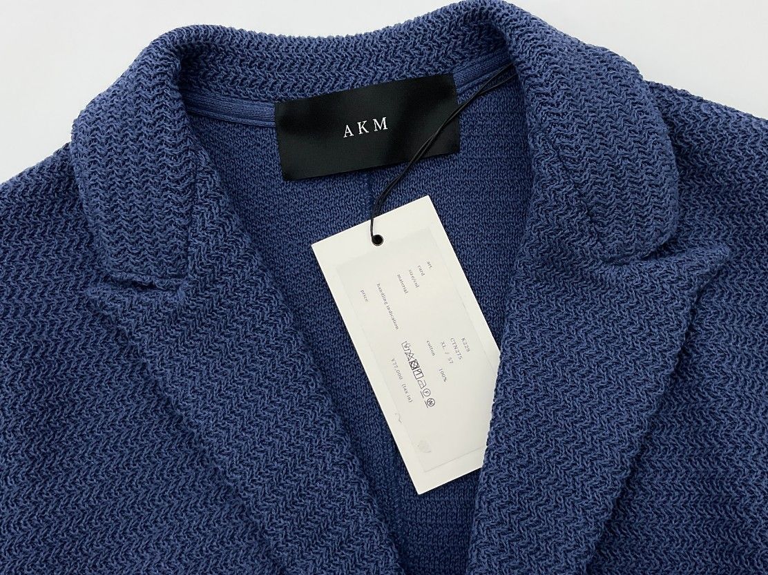 AKM XL ブルー SKY G 2B JKT 2Bレースニットジャケット - メルカリ