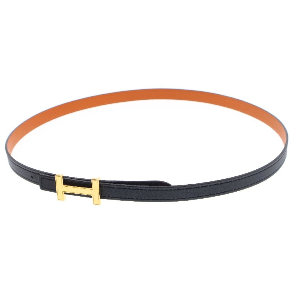 HERMES (エルメス) ミニコンスタンス リバーシブル Hベルト ブラック