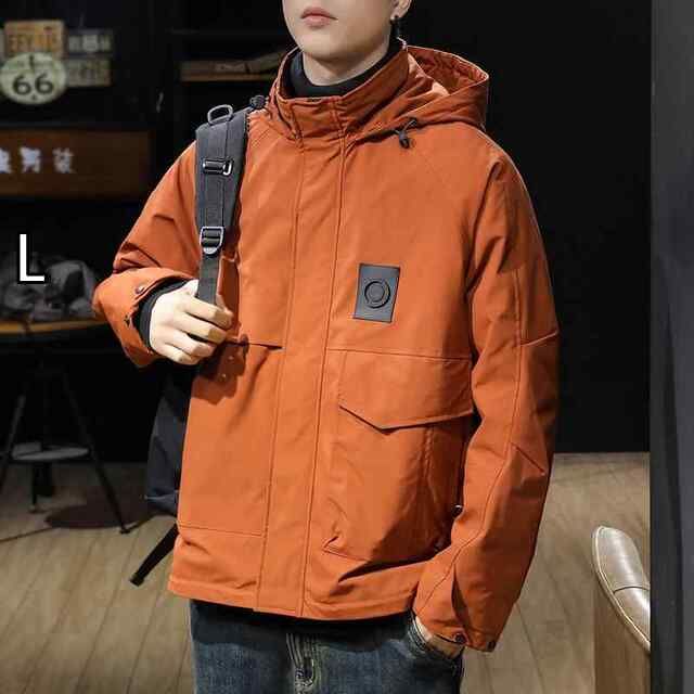 [L ]秋冬 コーデ メンズ  服 シンプル ファッション オシャレ 大人 かっこいい 大きいサイズ ストリート 紳士服 ドラゴン 服  綿服 ジャケット 暖かい 