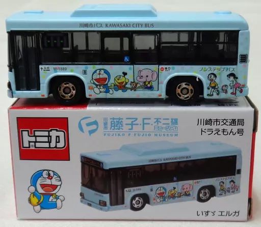 トミカ いすゞ エルガ 藤子F不二雄ミュージアム ドラえもん号 トミカ いすゞエルガ 川崎市バス ドラえもん号 藤子F不二雄