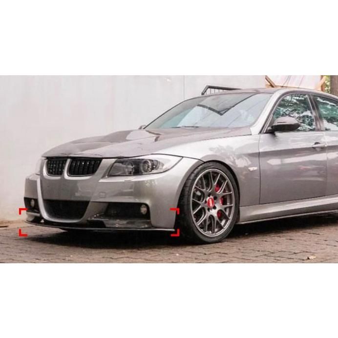 スポーティ全開♪ BMW カーボン ルック フロントバンパー リップ 
