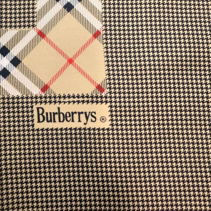 バーバリー BURBERRY スカーフ チェック 千鳥格子 シルク