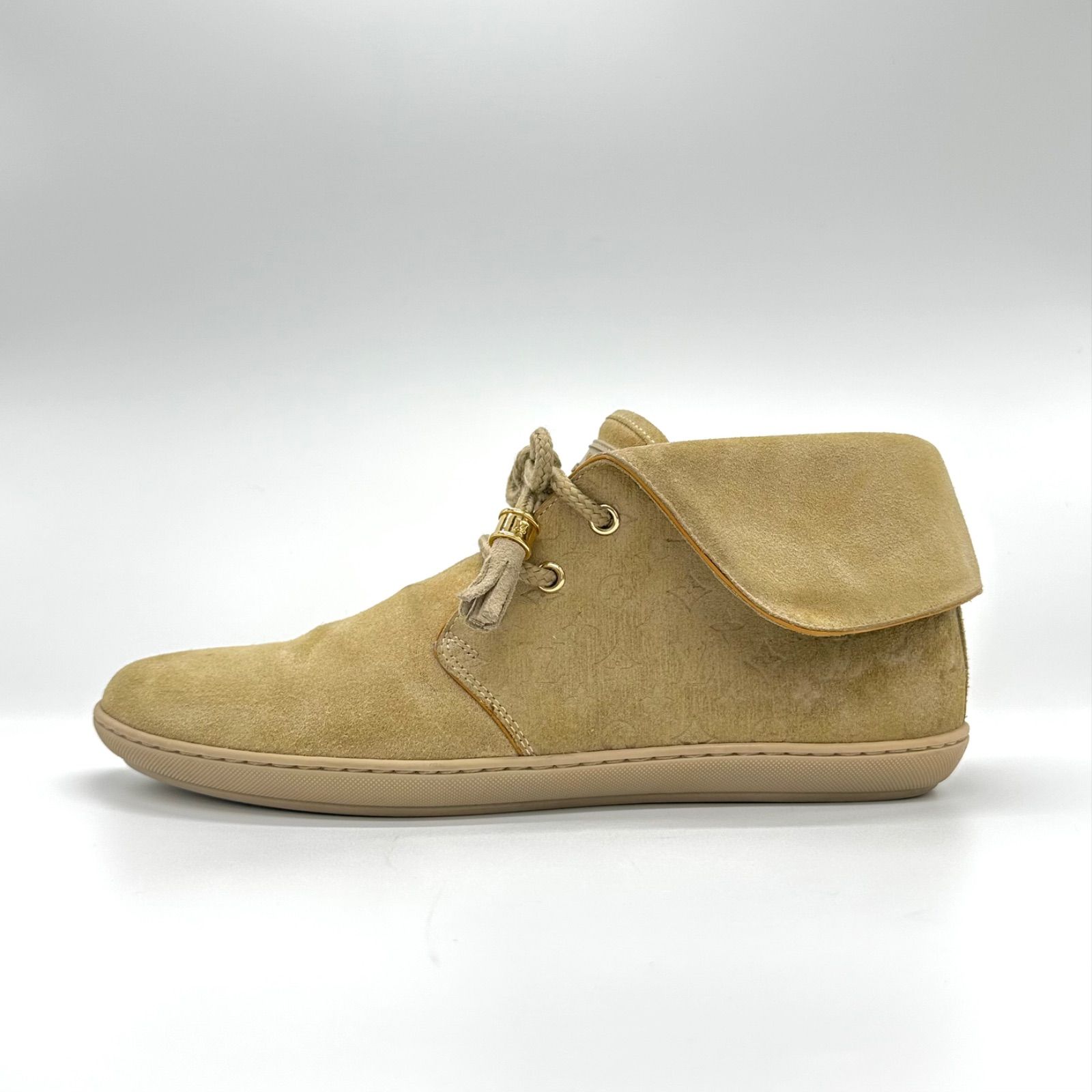 ルイヴィトン　スエードショートブーツ　美品　裏張りあり Louis Vuitton Suede Short Boots ルイ・ヴィトン スエード