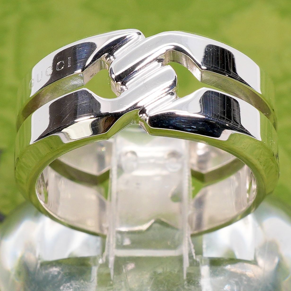極美品‼️GUCCI 指輪　ノットリング　18号 極美品 #18 グッチ インフィニティ ノット ワイド リング/24