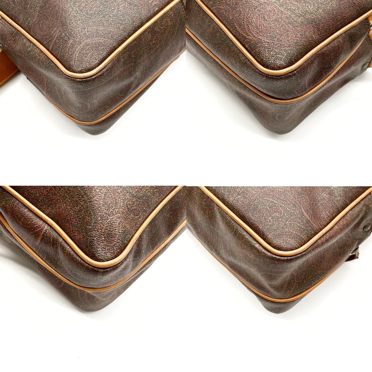 ETRO エトロ　レザー　ショルダーバッグ　金金具 ✨格安✨ ETRO エトロ ショルダーバッグ トートバッグ