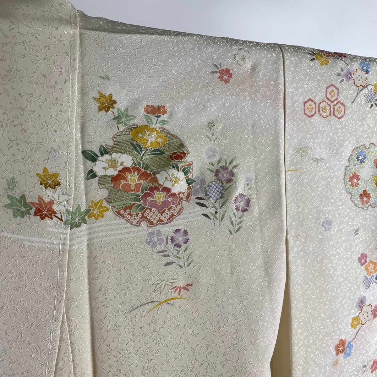 訪問着 身丈158.5cm 裄丈61cm 正絹 逸品-