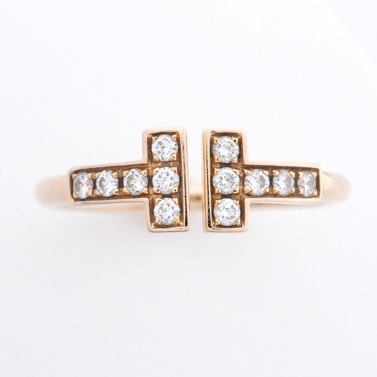 ティファニー(Tiffany) T ワイヤー リング K18ピンクゴールド(K18PG