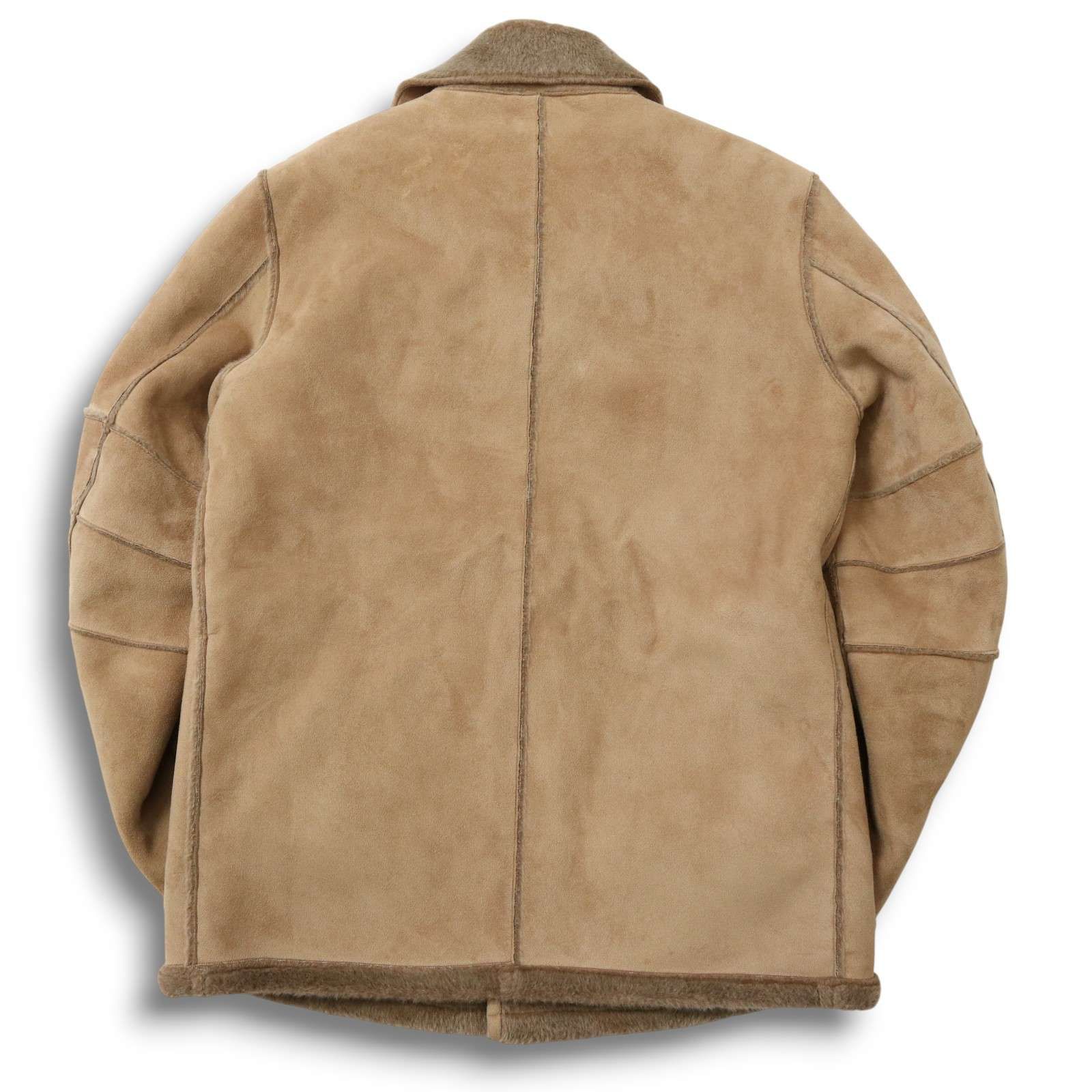 メンズメルローズ ムートンコート ブラウン サイズ3 00s☆Y2K VINTAGE】MEN'S MELROSE メンズメルローズ 秋冬 フェイク