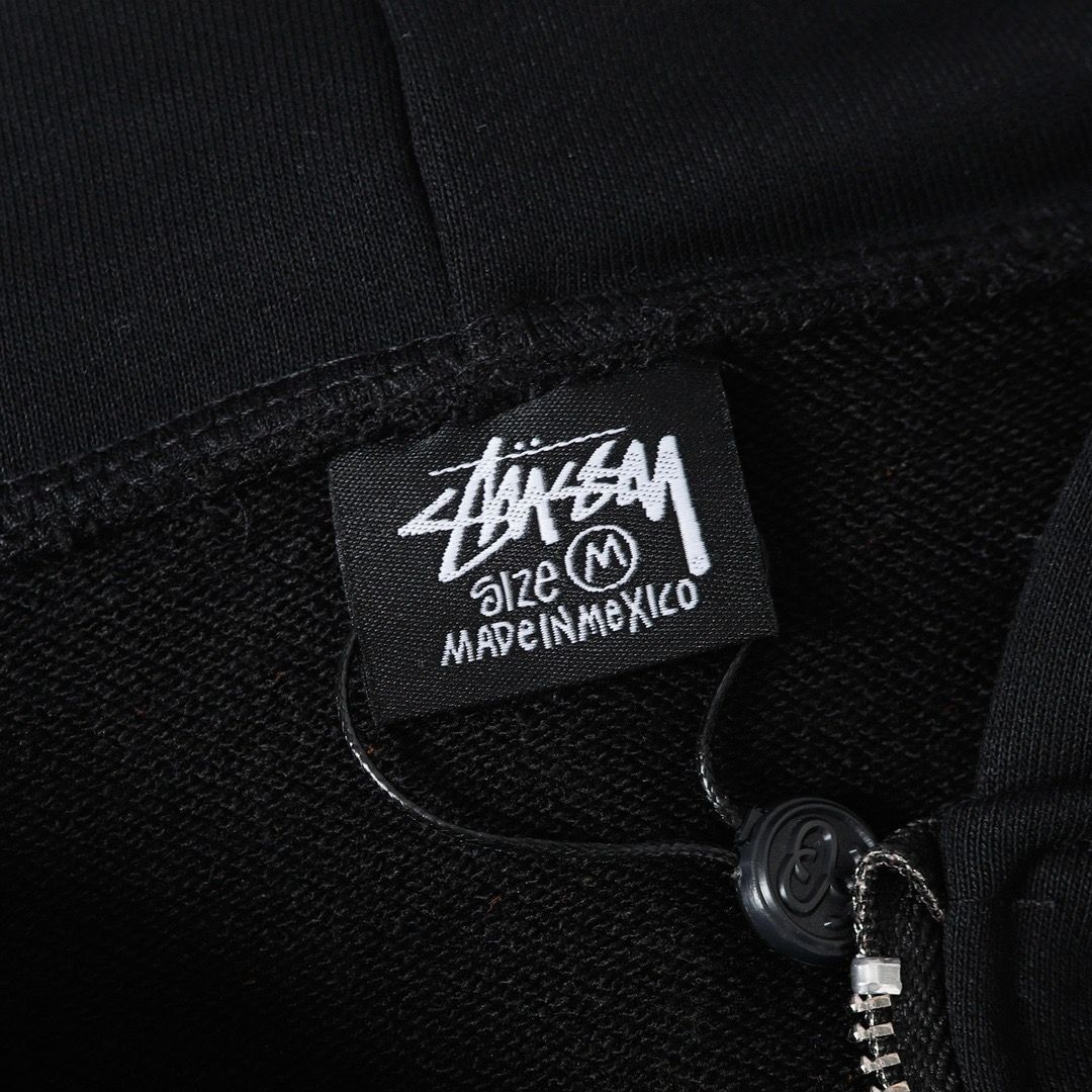 STUSSY ステューシー ベーシック ジップパーカー BASIC STUSSY ブラック 男女兼用 メンズ レディース