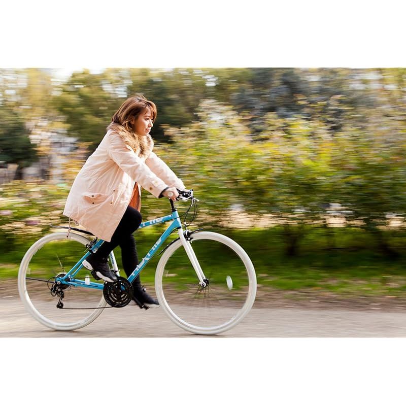 ネクスタイル Nextyle 自転車 クロスバイク 700C 27インチ相当 シマノ製21段変速 NX-7021 適応身長155cm以上 ホワイト 33749 700x28C 0