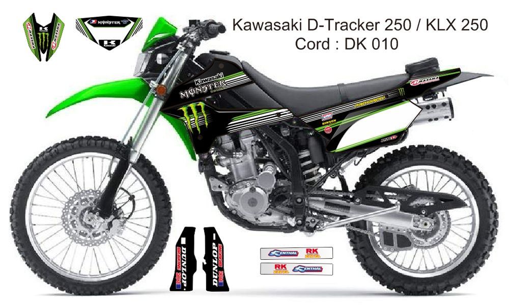 08-20 KLX250 DトラッカーX カワサキ デカール dg8 - メルカリ